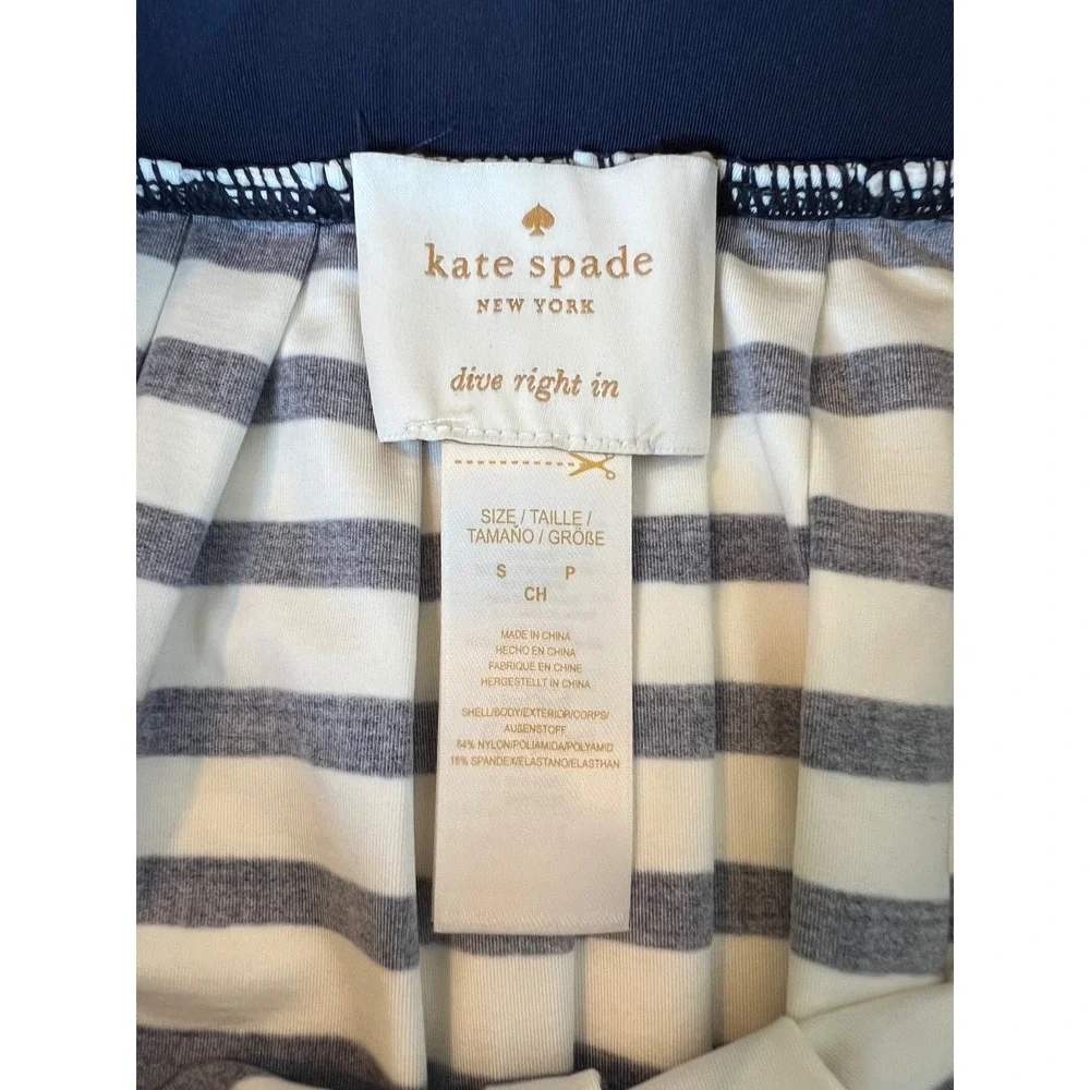 Kate Spade‎ New York Striped Mini Skirt Women's Small Blue White NWT
